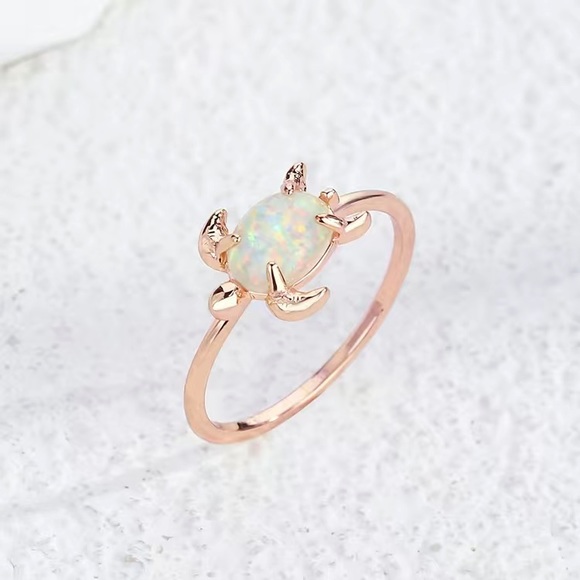 NWT Turtle Shaped Opal Ring - Picture 2 of 3